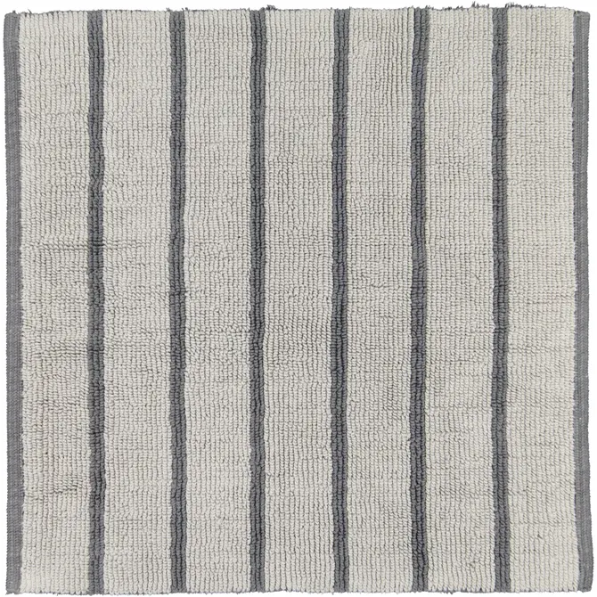CAWÖ Home Keerbare  Badmat Balance Gestreept 1008 73 anthrazit 60x60