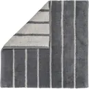 Cawö CAWÖ Home Keerbare  Badmat Balance Gestreept 1008 73 anthrazit 60x60