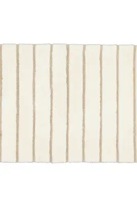 CAWÖ Home Keerbare  Badmat Balance Gestreept 1008 33 natur 70x120