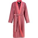 Cawö Cawo 6431 Velours Dames Badjas Kimono Rot 40