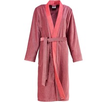 Cawo 6431 Velours Dames Badjas Kimono Rot 40
