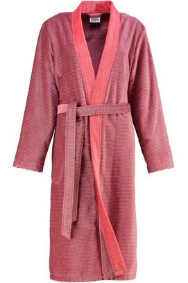 Cawo 6431 Velours Dames Badjas Kimono Rot 40