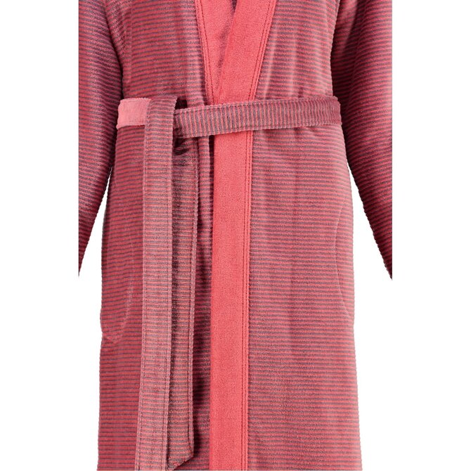 Cawo 6431 Velours Dames Badjas Kimono Rot 40