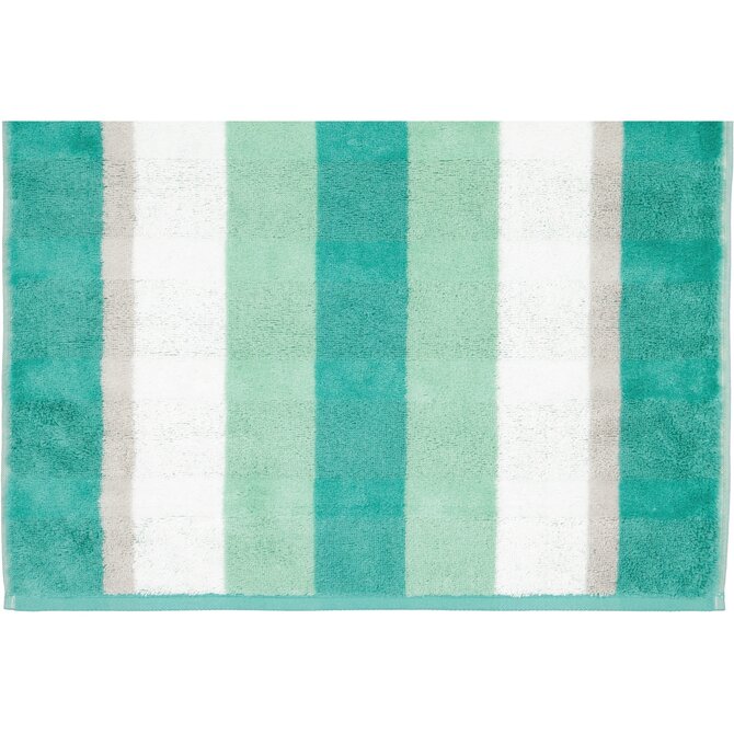Cawo Noblesse Stripes  Handdoek 50x100 smaragd