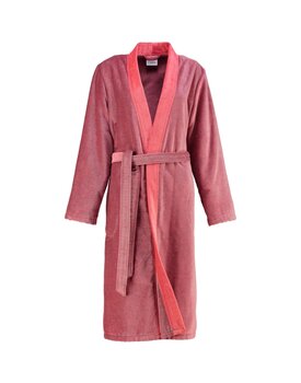 Cawo 6431 Velours Dames Badjas Kimono Rot 38