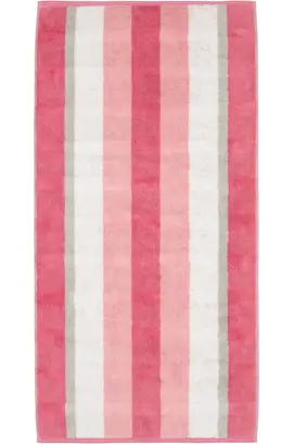 Cawo Noblesse Stripes  Handdoek 50x100 altrosa