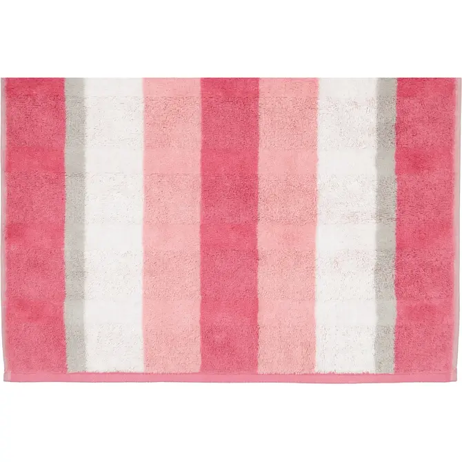 Cawo Noblesse Stripes  Handdoek 50x100 altrosa