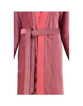 Cawo 6431 Velours Dames Badjas Kimono Rot 42