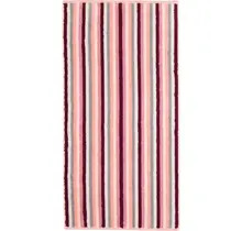 Cawo Shades Streifen Douchelaken 70x140 beere