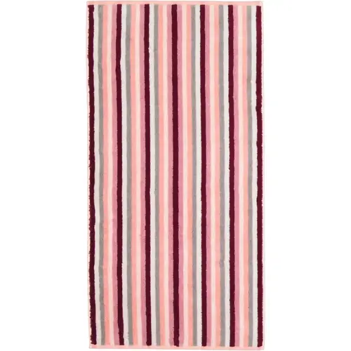 Cawö Cawo Shades Streifen Douchelaken 70x140 beere afbeelding