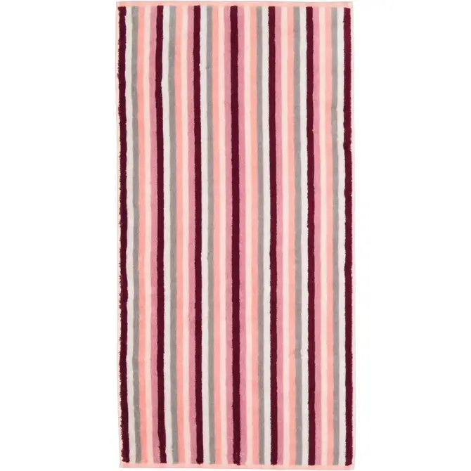 Cawo Shades Streifen Douchelaken 70x140 beere