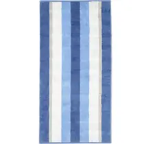 Cawo Noblesse Stripes Badlaken 80x150 saphir