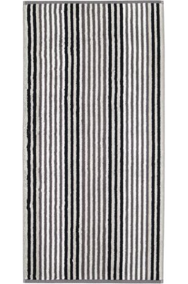 Cawo Delight Streifen Douchelaken 70x140 platin
