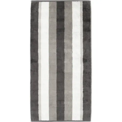 Cawö Cawo Noblesse Stripes Handdoek 50x100 anthrazit afbeelding
