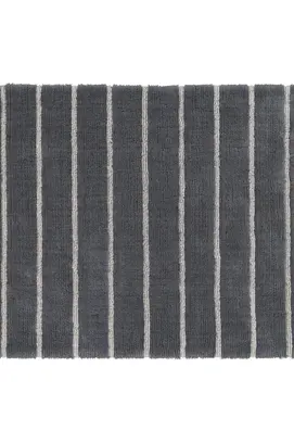 CAWÖ Home Keerbare  Badmat Balance Gestreept 1008 73 anthrazit 70x120