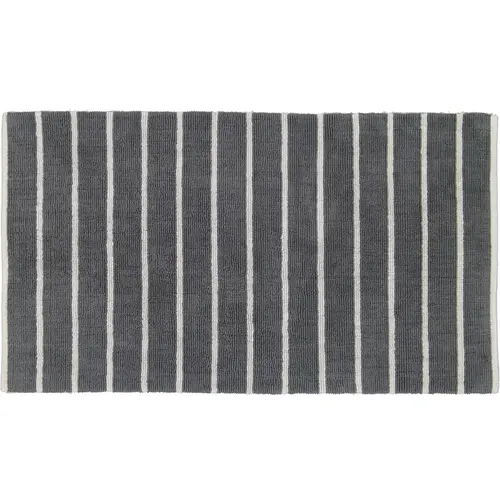 Cawö CAWÖ Home Keerbare Badmat Balance Gestreept 1008 77 platin 60x100 afbeelding