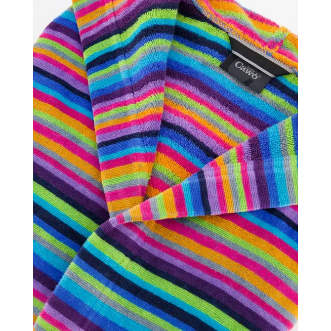 Cawo Dames Badjas met capuchon 1454 14 multicolor Maat 42 Cawo Dames Badjas met capuchon 1454 14 multicolor Maat 42