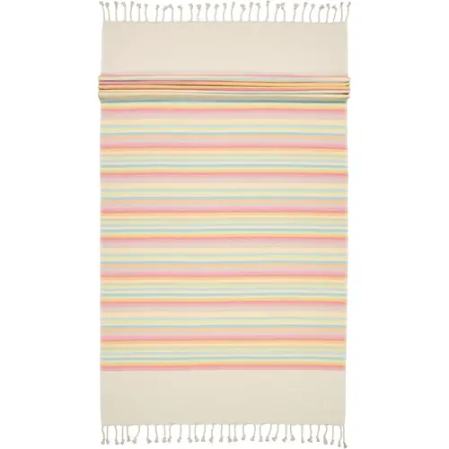 Cawö Cawo Lifestyle Hamam Streifen Strandlaken 90x180 multicolor afbeelding