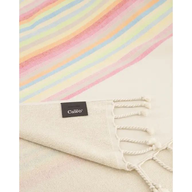 Cawo Lifestyle Hamam Streifen Strandlaken 90x180 multicolor