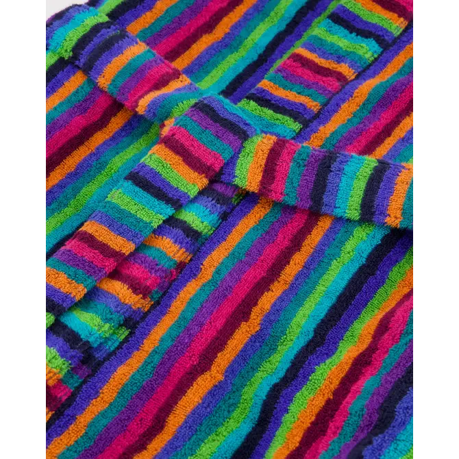 Cawo Dames Badjas met capuchon 7076 84 multicolor Maat 40/42