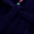 Cawö Cawo Dames Badjas met sjaalkraag 839 11 marine Maat 48