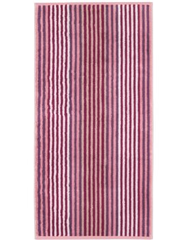 Cawo Delight Streifen Handdoek 50x100 blush