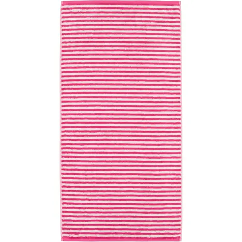 Cawö Cawo Campus Ringel Gastendoekje 30x50 pink afbeelding