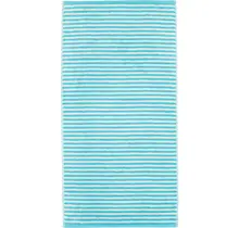 Cawo Campus Ringel Handdoek 50x100 türkis