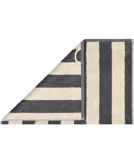 Cawo Gallery stripes Handdoek 50x100 granit