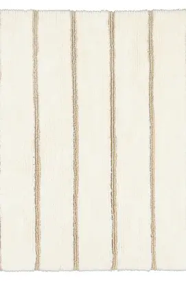 CAWÖ Home Keerbare  Badmat Balance Gestreept 1008 33 natur 60x60