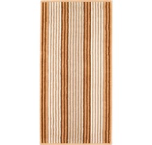 Cawo Delight Streifen Handdoek 50x100 caramel