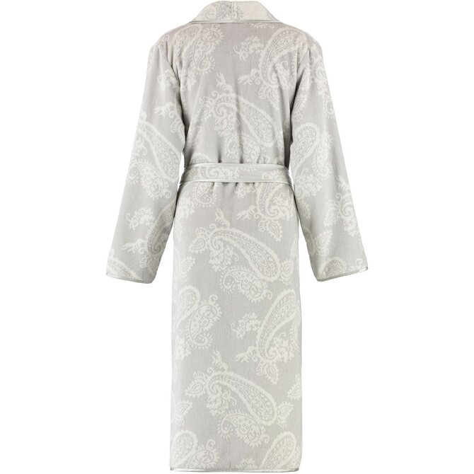 Cawo Badjas 4420 Velours met Sjaalkraag Silber 36