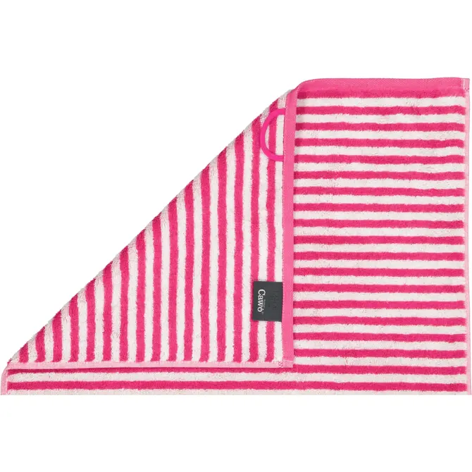 Cawo Campus Ringel Handdoek 50x100 pink