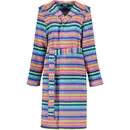 Cawö Cawo Dames Badjas met capuchon 1454 14 multicolor Maat 46