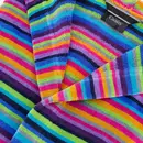 Cawö Cawo Dames Badjas met capuchon 1454 14 multicolor Maat 46