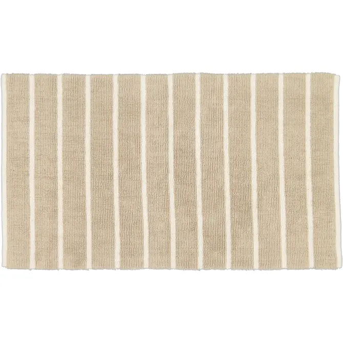 CAWÖ Home Keerbare  Badmat Balance Gestreept 1008 33 natur 60x100 CAWÖ Home Keerbare  Badmat Balance Gestreept 1008 33 natur 60x100