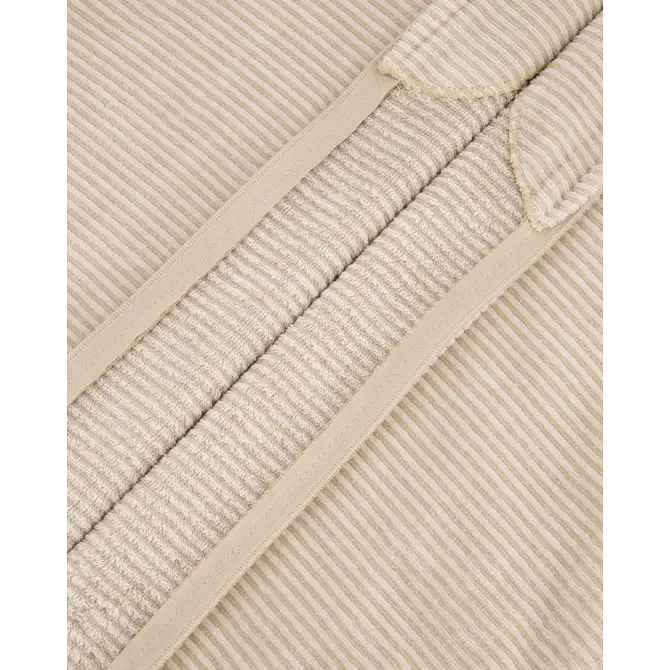 Cawö Badjas met capuchon en rits 6432   natur 44