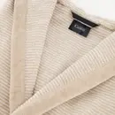 Cawö Cawö Badjas met capuchon 6425   natur 46