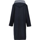 Cawö Cawö Badjas met capuchon en rits 5108 Uni  schwarz 44/46