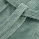 Cawö Cawö Badjas met capuchon 830 Doubleface  fjord 44/46