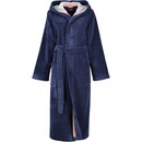 Cawö Cawö Badjas met capuchon 830 Doubleface  marine 48/50