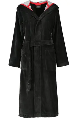 Cawö Badjas met capuchon 830 Doubleface lava 40/42