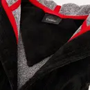 Cawö Cawö Badjas met capuchon 830 Doubleface lava 40/42