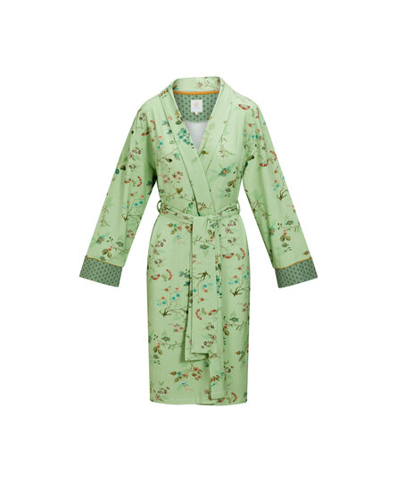 Pip Studio Nisha Kimono Kawai Flower Light Green L