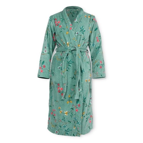 Pip Studio Pip Studio Les Fleurs Badjas - Groen M afbeelding