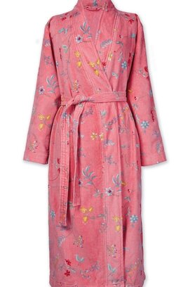 Pip Studio Les Fleurs Bathrobe Pink S