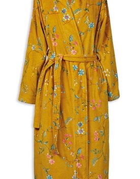 Pip Studio Les Fleurs Bathrobe Yellow XS