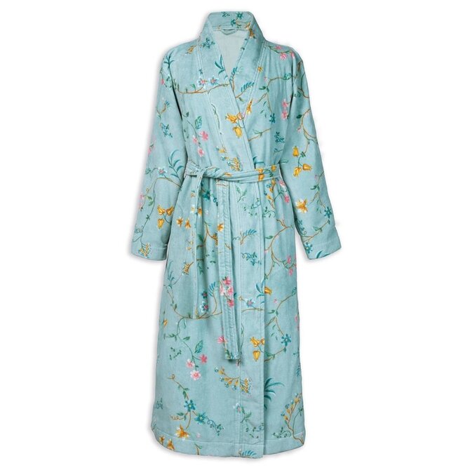 Pip Studio Les Fleurs Bathrobe Blue M Pip Studio Les Fleurs Bathrobe Blue M