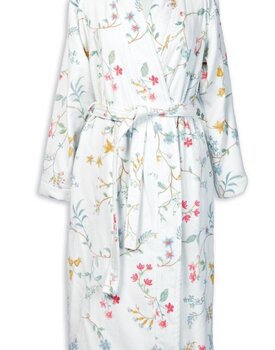 Pip Studio Les Fleurs Bathrobe White XL