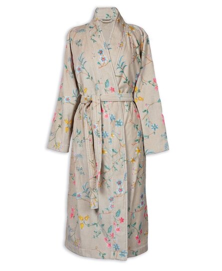 Pip Studio Les Fleurs Bathrobe Khaki XXL